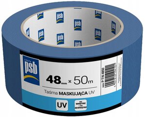 Gleznotāja zilā UV maskēšanas lente PSB 48mm x 50m цена и информация | Инструменты для покраски | 220.lv