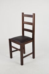 Tommychairs - стул RUSTICA структура из бука темно-орехового цвета, сиденье из  эко-кожей моккo цена и информация | Стулья для кухни и столовой | 220.lv