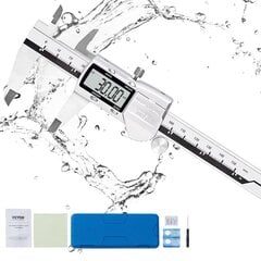 Digitālais Vernjē suportu komplekts 0–150 mm, Vevor, ±0,02 mm cena un informācija | Rokas instrumenti | 220.lv