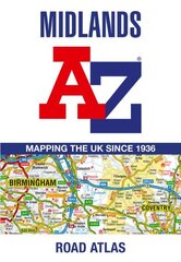 Midlands A-Z Road Atlas cena un informācija | Ceļojumu apraksti, ceļveži | 220.lv