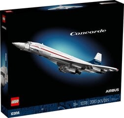 10318 LEGO® Icons Concorde konstruktors, 2083 gab. cena un informācija | Konstruktori | 220.lv