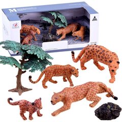 Dzīvnieku figūru komplekts Lean Toys Safari leopardi цена и информация | Игрушки для мальчиков | 220.lv