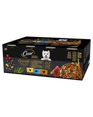 Cesar Natural Goodness Casserole ar vistu, balto zivi un tītaru mērcē, 24x400 g cena un informācija | Konservi suņiem | 220.lv