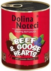 Dolina Noteci Premium SuperFood ar liellopa un zoss sirdīm, 6x800 g cena un informācija | Konservi suņiem | 220.lv