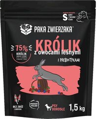 Paka Zwierzaka Seventh Heaven mazo šķirņu suņiem, ar truša gaļu un meža veltēm, 1,5 kg cena un informācija | Sausā barība suņiem | 220.lv