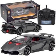 Tālvadības pults RC automašīna Lamborghini, melna cena un informācija | Rotaļlietas zēniem | 220.lv