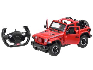 Tālvadības pults RC auto Rastar Jeep Rubicon, sarkans цена и информация | Игрушки для мальчиков | 220.lv