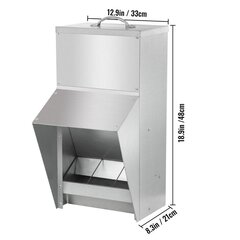 Ēdinātājs putniem Vevor, 11.3 kg cena un informācija | Preces lauksaimniecības dzīvniekiem | 220.lv