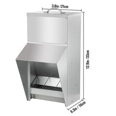 Putu barības dozators Vevor, 5.2 kg cena un informācija | Preces lauksaimniecības dzīvniekiem | 220.lv