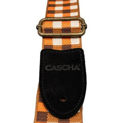 Siksna ukulelei Cascha Jacquard - Checker Orange CUS-JW4 cena un informācija | Mūzikas instrumentu piederumi | 220.lv