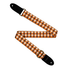 Siksna ukulelei Cascha Jacquard - Checker Orange CUS-JW4 cena un informācija | Mūzikas instrumentu piederumi | 220.lv