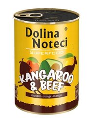 Dolina Noteci Premium SuperFood ar ķengura gaļu un liellopa gaļu, 6x400 g cena un informācija | Konservi suņiem | 220.lv