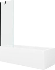 Vanna Mexen Cubik ar apdari un stikla sienu, 170x70 cm + 60 cm cena un informācija | Vannas | 220.lv