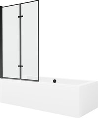 Vanna Mexen Cube ar apdari un stikla sienu, 180x80 cm + 100 cm (II) cena un informācija | Vannas | 220.lv