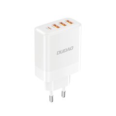 Сетевое зарядное устройство Dudao A5HEU 3x USB-A 1x USB-C PD20W - белое цена и информация | Зарядные устройства для телефонов | 220.lv