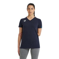 Krekls Arena Team T-Shirt Cotton Panel, zils cena un informācija | Sporta apģērbs sievietēm | 220.lv