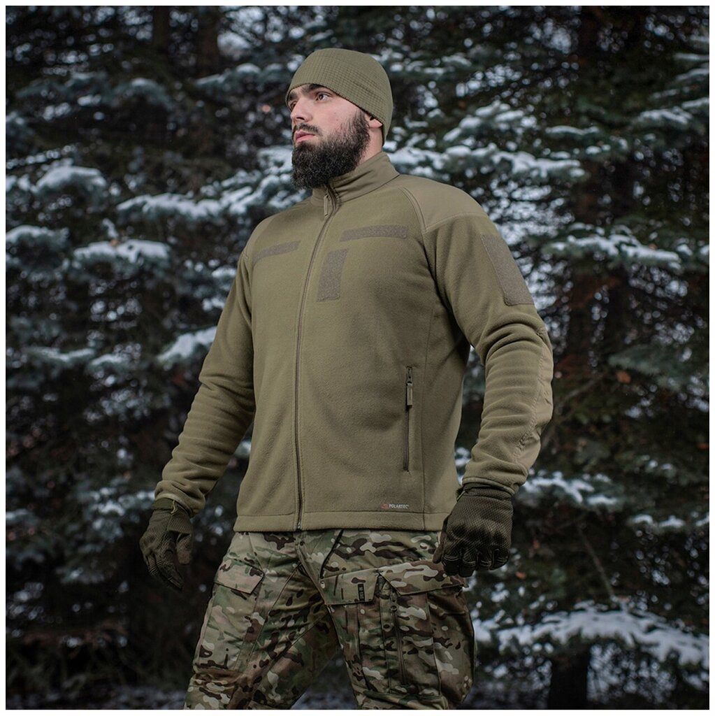 Vīriešu jaka, M-Tac, Combat Fleece Polartec, Tan cena un informācija | Vīriešu virsjakas | 220.lv