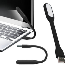 Silikona USB gaisma klēpjdatoram, melna cena un informācija | Komponentu piederumi | 220.lv