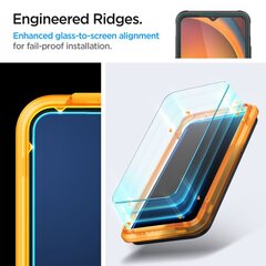 SPIGEN ALM GLAS.TR 2-PACK GALAXY XCOVER 7 CAURSPĪDĪGS RŪDĪTS STIKLS cena un informācija | Ekrāna aizsargstikli | 220.lv