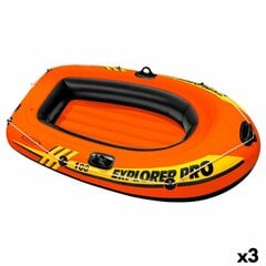 Piepūšamā laiva Intex Explorer Pro, 160x29x94cm, oranža cena un informācija | Piepūšamās rotaļlietas un pludmales preces | 220.lv