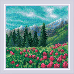 Krustdūriena komplekts Mountain Clover 20x20 RIOL2131 cena un informācija | Izšūšanas piederumi | 220.lv