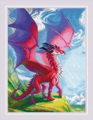 Krustdūrienu komplekts Needlecraft komplekts Your Mighty Dragon 30x40 RIOL2127 cena un informācija | Izšūšanas piederumi | 220.lv