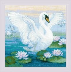 Krustdūriena komplekts White Swan 30x30 RIOL2133 cena un informācija | Izšūšanas piederumi | 220.lv