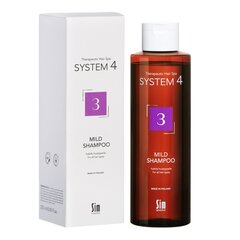 Visiem matu tipiem System4 3 Mild Shampoo 250 ml cena un informācija | Šampūni | 220.lv