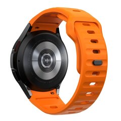 TECH-PROTECT SILIKONA LĪNIJA SAMSUNG GALAXY WATCH 4 | 5 | 5 PRO | 6 | 7 | FE ORANGE cena un informācija | Viedpulksteņu un viedo aproču aksesuāri | 220.lv