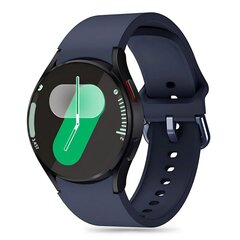 TECH-PROTECT SILIKONS SAMSUNG GALAXY WATCH 4 | 5 | 5 PRO | 6 | 7 | FE TUMŠI ZILS cena un informācija | Viedpulksteņu un viedo aproču aksesuāri | 220.lv