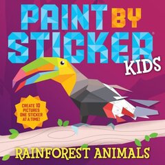 Paint by Sticker Kids: Rainforest Animals цена и информация | Книги для малышей | 220.lv