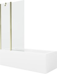 Vonia Mexen Cubik su apdaila ir stiklo sienele, 160x70 cm + 100 cm, White+Gold/Transparent цена и информация | Для ванны | 220.lv