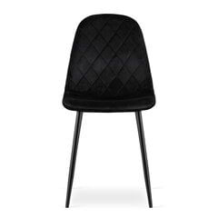 3 krēslu komplekts Leobert Asti, melns cena un informācija | Virtuves un ēdamistabas krēsli | 220.lv