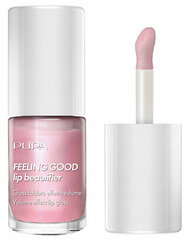 Putojošs lūpu spīdums Pupa Feeling Good Lip Beautifier, 002 White, 5 ml cena un informācija | Lūpu krāsas, balzāmi, spīdumi, vazelīns | 220.lv