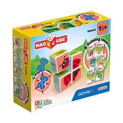 Magnētiskie bloki ar kartēm Geomag MagiCube kukaiņi, 7 gab. cena un informācija | Attīstošās rotaļlietas | 220.lv