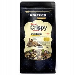 Barība jaunajiem trušiem Biofeed Royal Crispy, 2 kg cena un informācija | Barība grauzējiem | 220.lv