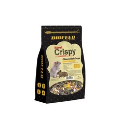 Barība šinšillām un degu Biofeed Royal Crispy, 2 kg cena un informācija | Barība grauzējiem | 220.lv