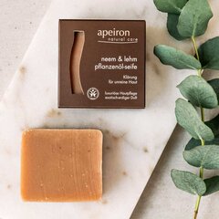 Zāļu ziepes ķermenim un matiem Neem - Clay, Auromere Apeiron, 100g цена и информация | Мыло | 220.lv