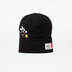 Cepure Herschel Elmer Beanie Mickey Black, melna cena un informācija | Vīriešu cepures, šalles, cimdi | 220.lv