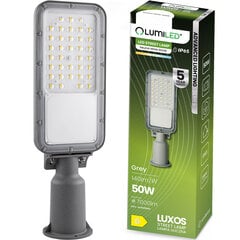 LED LUXOS rūpnieciskais ielas apgaismojums 50W 7000lm 4000K IP65 uzlabota apgaismojuma sērija LUMILED cena un informācija | Āra apgaismojums | 220.lv