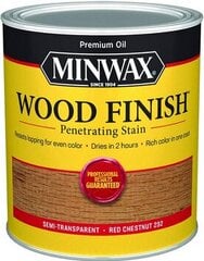 Eļļas traips kokam, Minwax, Wood Finish, 236ml, Red Chestnut cena un informācija | Grunts, špaktelis | 220.lv