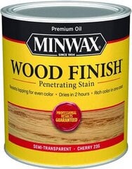 Eļļas traips kokam, Minwax, Wood Finish, 946ml, Cherry cena un informācija | Grunts, špaktelis | 220.lv