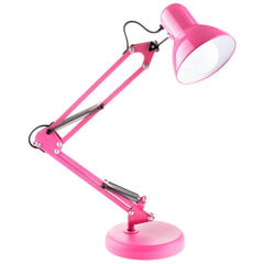 Galda zīmēšanas galda lampa E27 TOBI Pink Lumiled + galda turētājs цена и информация | Настольные светильники | 220.lv