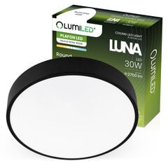 LED plafoni LUNA 30W apaļš 30 cm LUMILED LUNA 30W virsmas montāžai цена и информация | Потолочные светильники | 220.lv