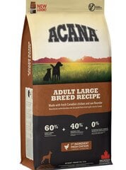 Acana Heritage Adult Dog ar vistu, 22.8 kg cena un informācija | Sausā barība suņiem | 220.lv