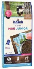 Bosch Tiernahrung Junior Mini ar mājputnu gaļu, 15 kg cena un informācija | Sausā barība suņiem | 220.lv