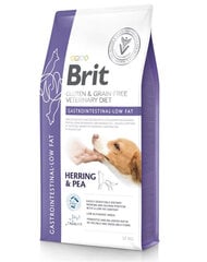 Brit Veterinary Diet Gastrointestinal Low Fat Herring&Pea, 12 kg cena un informācija | Sausā barība suņiem | 220.lv