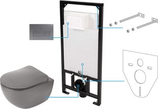 WC zemapmetuma komplekts Deante Peonia 6in1 cena un informācija | Tualetes podi | 220.lv