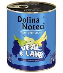 Dolina Noteci Premium SuperFood ar teļa un jēra gaļu, 6x400 g cena un informācija | Konservi suņiem | 220.lv