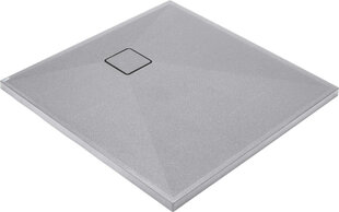 Granitinis dušo padėklas Deante Correo, Metallic grey, 80x80 cm цена и информация | Душевые поддоны | 220.lv